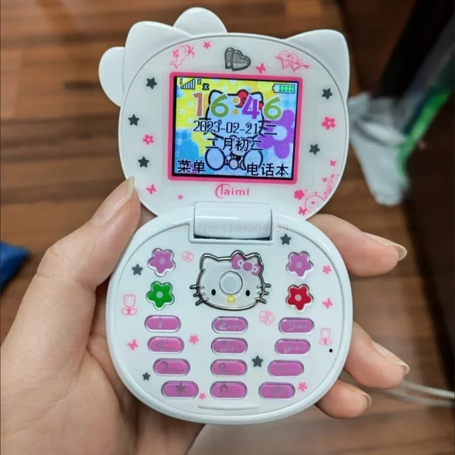 希少！ハローキティ♡ SIMフリー 折りたたみ式 携帯電話 キティちゃん
