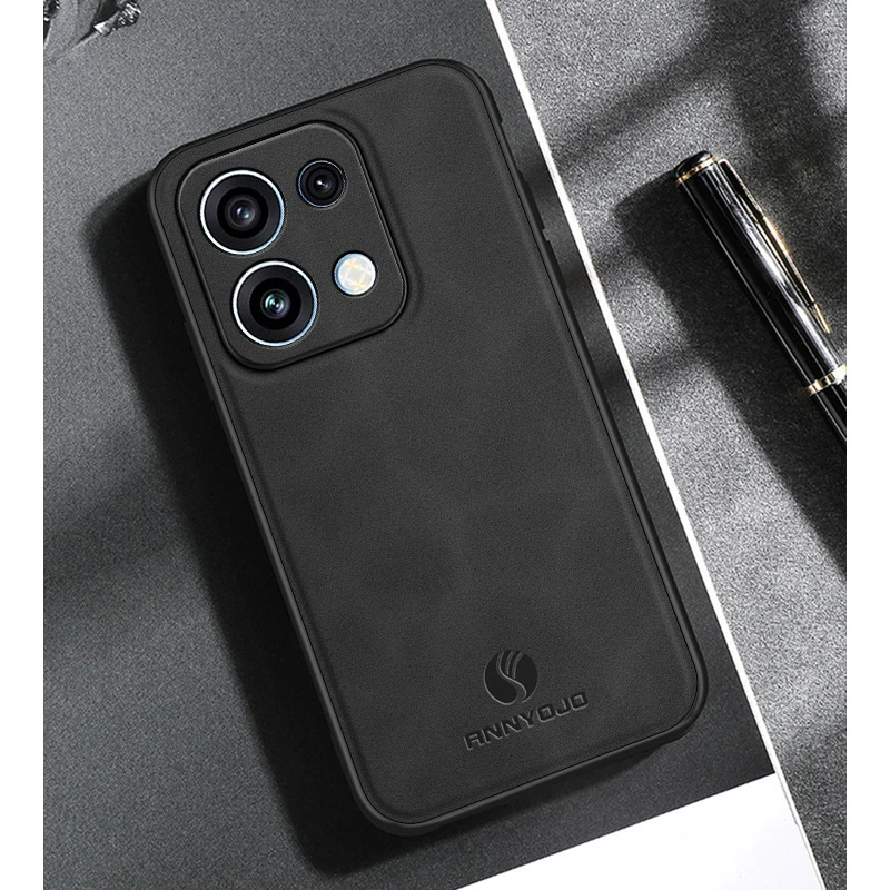 Leather Magnetic Shockproof Case - Elegant Back Cover