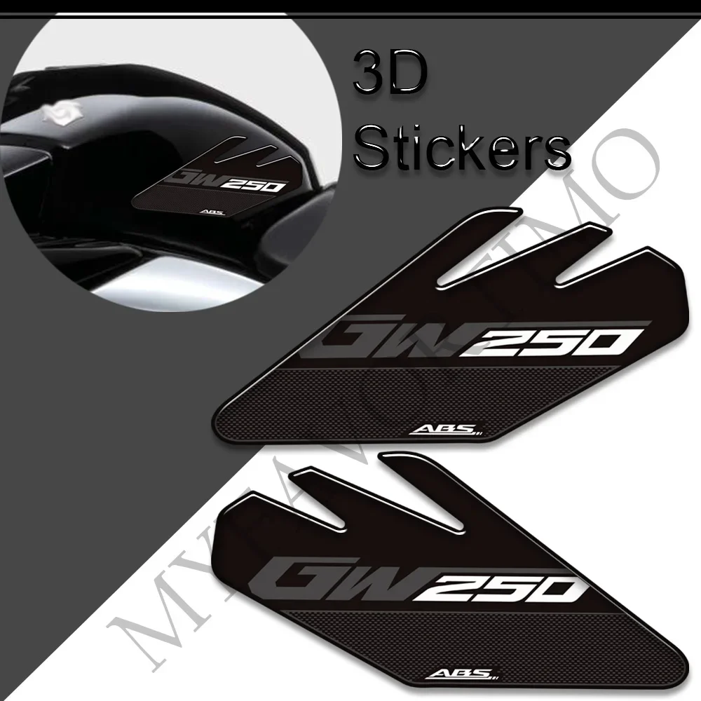 Motorcycle Stickers Decals Tank Pad Side Grips Gas Fuel Oil Kit Knee Protection For Suzuki Inazuma GW250 GW 250