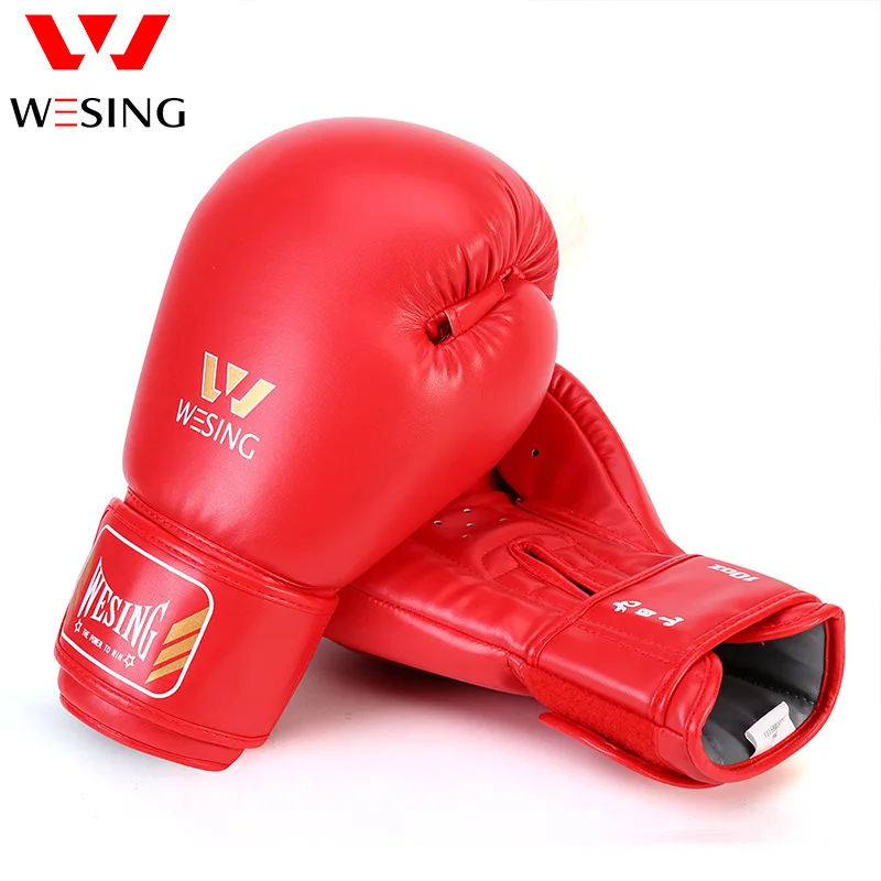 Wesing Professional Boxing Gloves Sanda Training Competition Adult Punching Mitts Luva Muay Thai Guantes De Boxeo boxing gloves