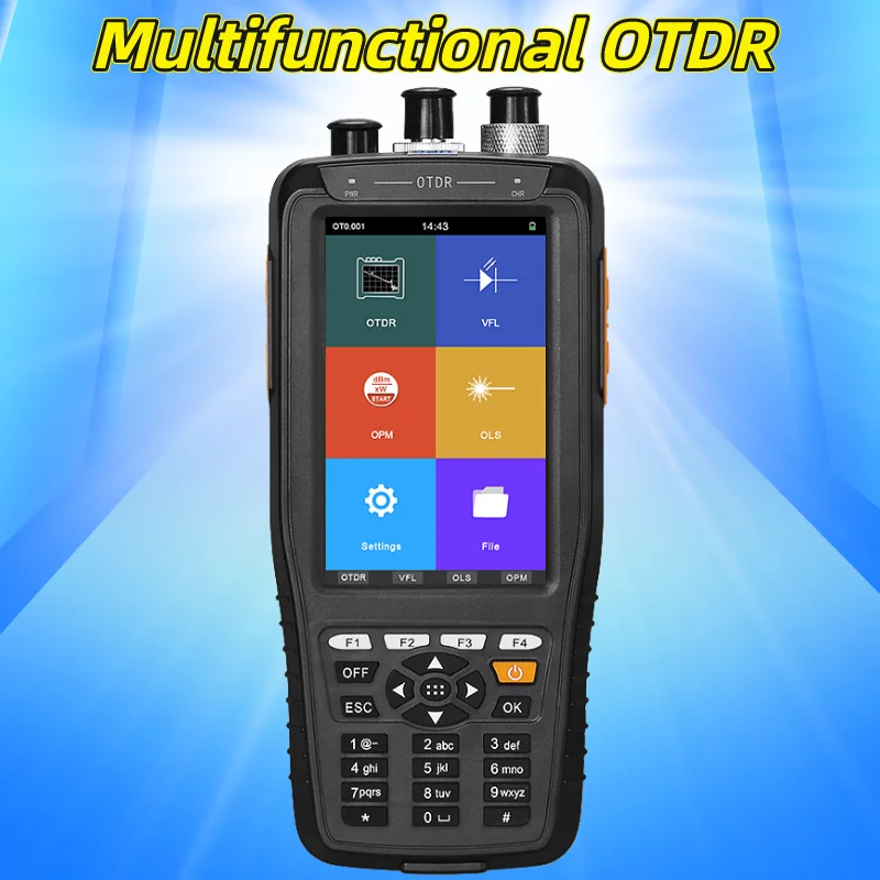 Multifunctional OTDR 1310/1550/1610nm(Optional) VFL/OPM/OLS Touch Screen Optical Time Domain Reflectometer Fiber Optic Tester apt new touch screen tm290 smart otdr 1310 1550nm tm290 optical time domain reflectometer