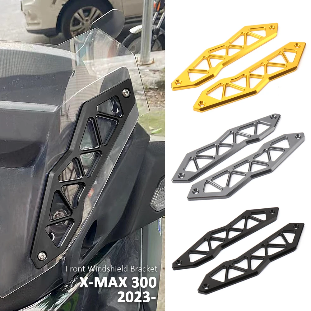 

For YAMAHA X-MAX300 X-MAX 300 XMAX300 XMAX 300 Motorcycle Accessories Front Windscreen Windshield Fixing Bracket Kits 2023 2024