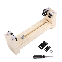 Deluxe DIY Paracord Bracelet Crafting Kit - Premium Wooden Jig Tool (Section for B)
