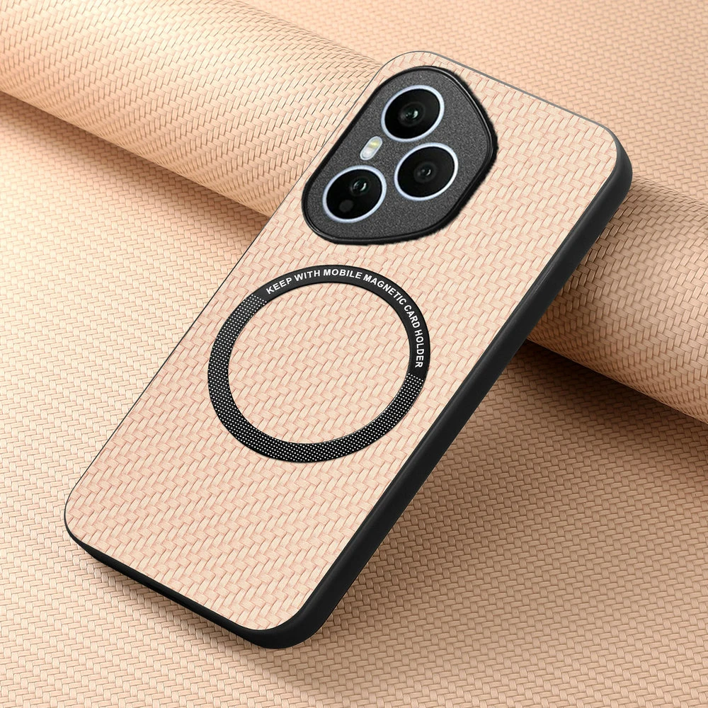 5G Leather Back Case with Wireless Charging and Magnetic Ring Cover