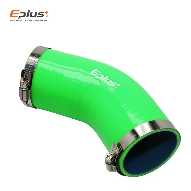 ท่อซิลิโคนอเนกประสงค์ EPLUS ข้อต่อ 45 องศา สำหรับรถยนต์ อินเตอร์คูลเลอร์ ท่อไอดีเทอร์โบ ข้อต่อซิลิกาเจล สีเขียว หลายขนาด 1
