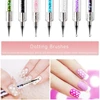 9PCS Acrylic Gel Nail Art Brush Set for Nails,Manicure Brush Tools Kit for Home Professional Salon,Nail Liner Brush and Dotting 4