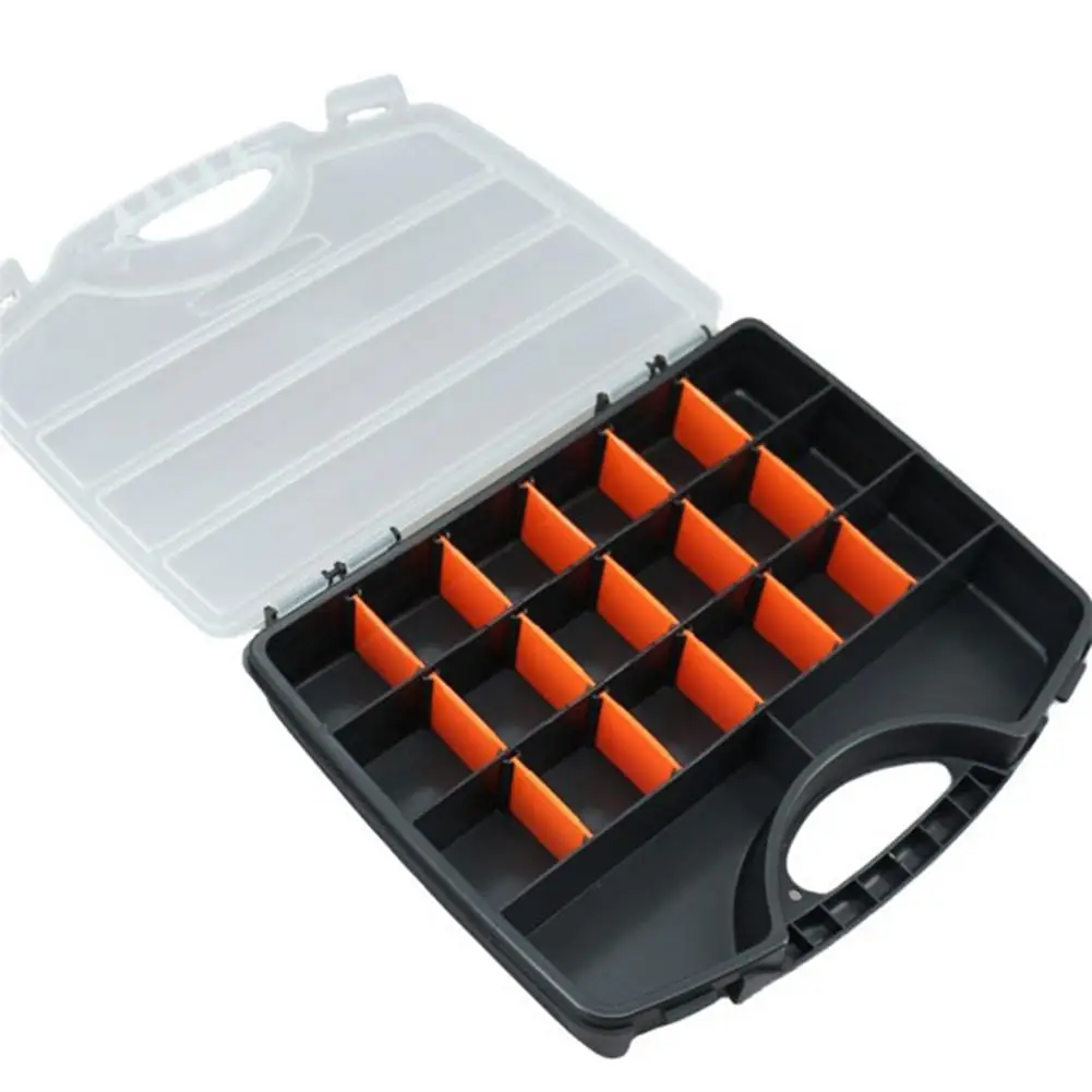 Caja organizadora de herramientas, caja de almacenamiento de piezas de Hardware, organizador de piezas con divisores ext