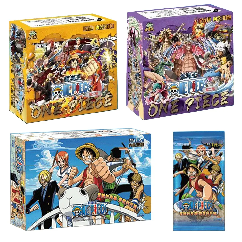 Novo One Piece Cartões 24 CAIXA Conjunto Completo Anime Coleção de  Personagens Luffy Roronoa Sanji Nami Cartas de Papel Jogo Cartas