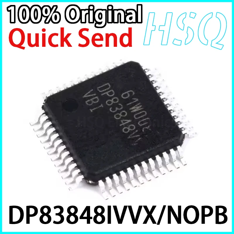 

1 шт., оригинальный DP83848IVVX/NOPB, экранная печать, DP83848VV VBI LQFP48, Ethernet, чип трансивера, абсолютно новый