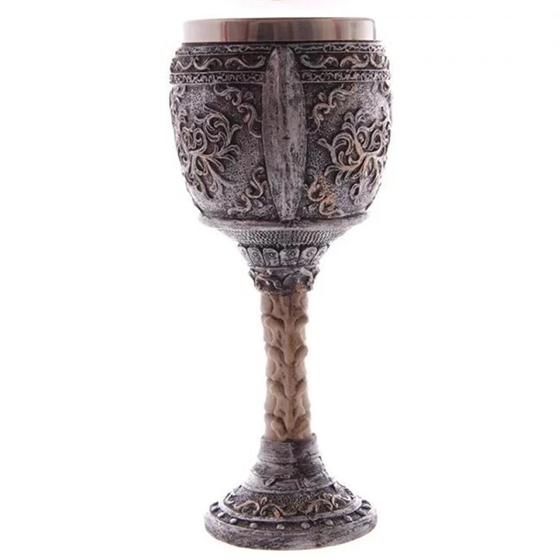 Glass water cup Plastic shot glass Creative 3D Skull Goblet Skeleton Dragon Claw Horn Punk Style Stainless Steel Gothic Linner Wine Glass Cup Halloween Friend Gift
