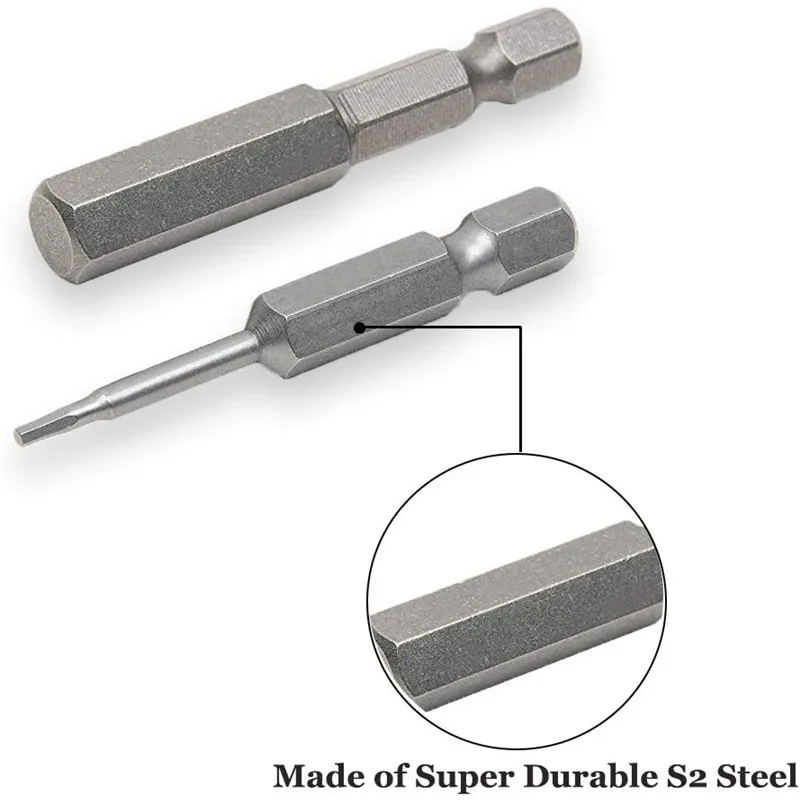 8/10 Pcs Sets Cross Head Screwdriver Bit Slotted Screwdriver Head 1.5-8mm/1.5-12mm 50mm Straight Cross Screwdriver Set Accessory