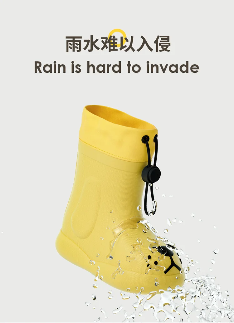 Childrens Waterproof Rain Boots - Boys and Girls EVA Safety Shoes