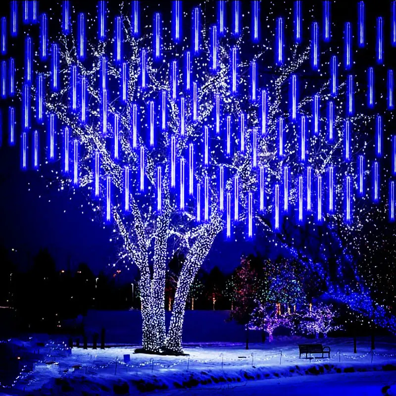 1/2/3/4 Pcs Led Meteor Shower Rain Street Ghirlande Per Outdoor Garland Waterproof Fairy Garden Lights Wedding Holiday Lighting