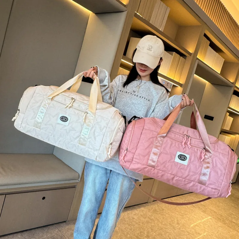 Travel Bag Large Capacity Accommodation Storage Bag Fitness Yoga Portable Business Travel Luggage Bag Dry and Wet Separation