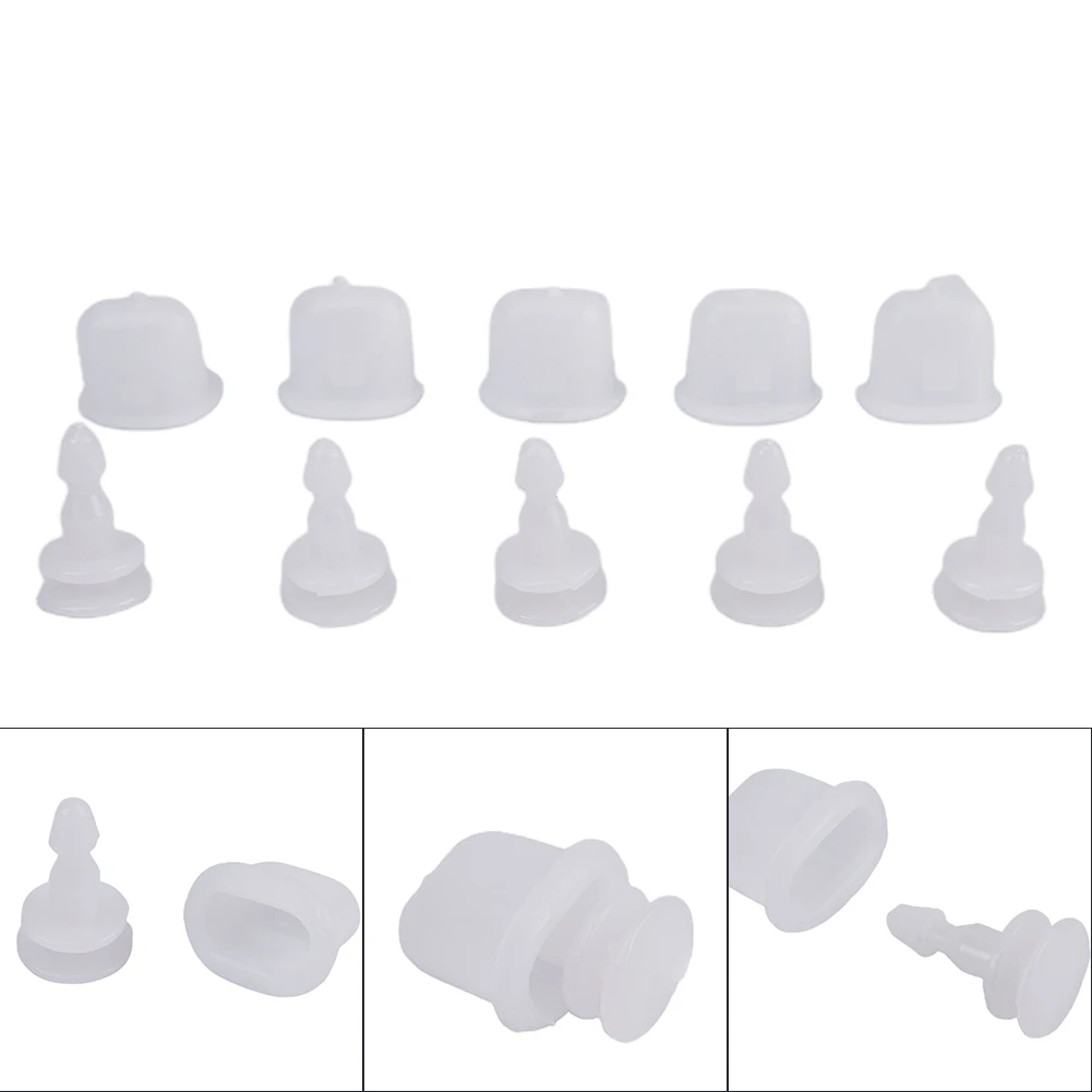 

Male Female Wheel Fender Door Guard Nails Easy Installation Replacement Set Stable Plastic Retainers White 20pcs ABS