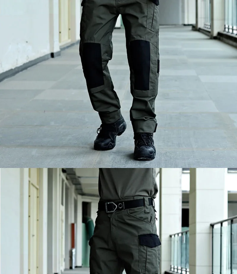 Description Picture 5 of itemMen's Tactical Pants Casual Cargo Multi-Pockets Trousers Quick Dry Outdoor Waterproof Workwear Trousers Wear-Resistant Overalls