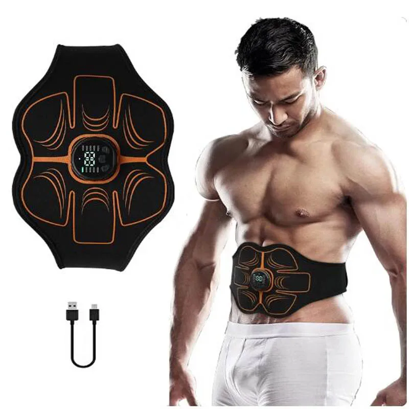 

Trainer Belt EMS Abdominal Muscle Stimulator Electric Toning Belts USB Waist Belly Weight Loss Home Gym Fitness Massager