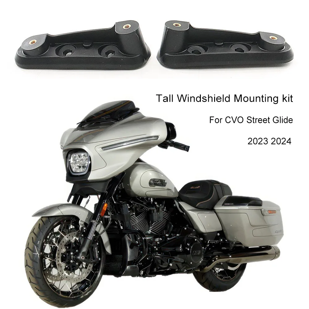 

For Harley CVO Street Glide 2023 2024 FLHXSE models NEW Motorcycle Accessory Tall Windshield Mounting Kit bracket