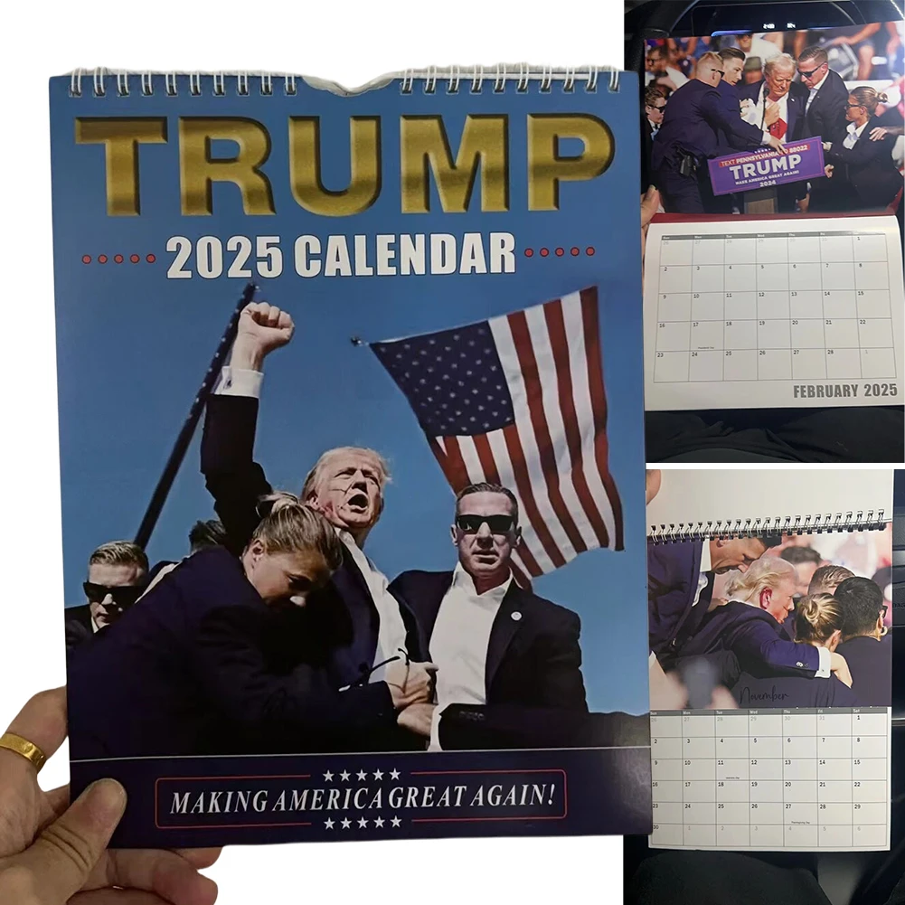 Donald Trump Desk Calendar Trump Calendar Shooting Monthly Shooting Makes Me Stronger