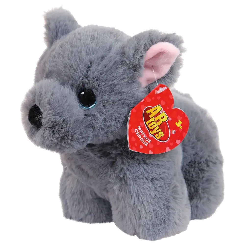Мягкая игрушка ABtoys "Домашние любимцы" Собачка Чихуахуа серая 16 см | Игрушки и