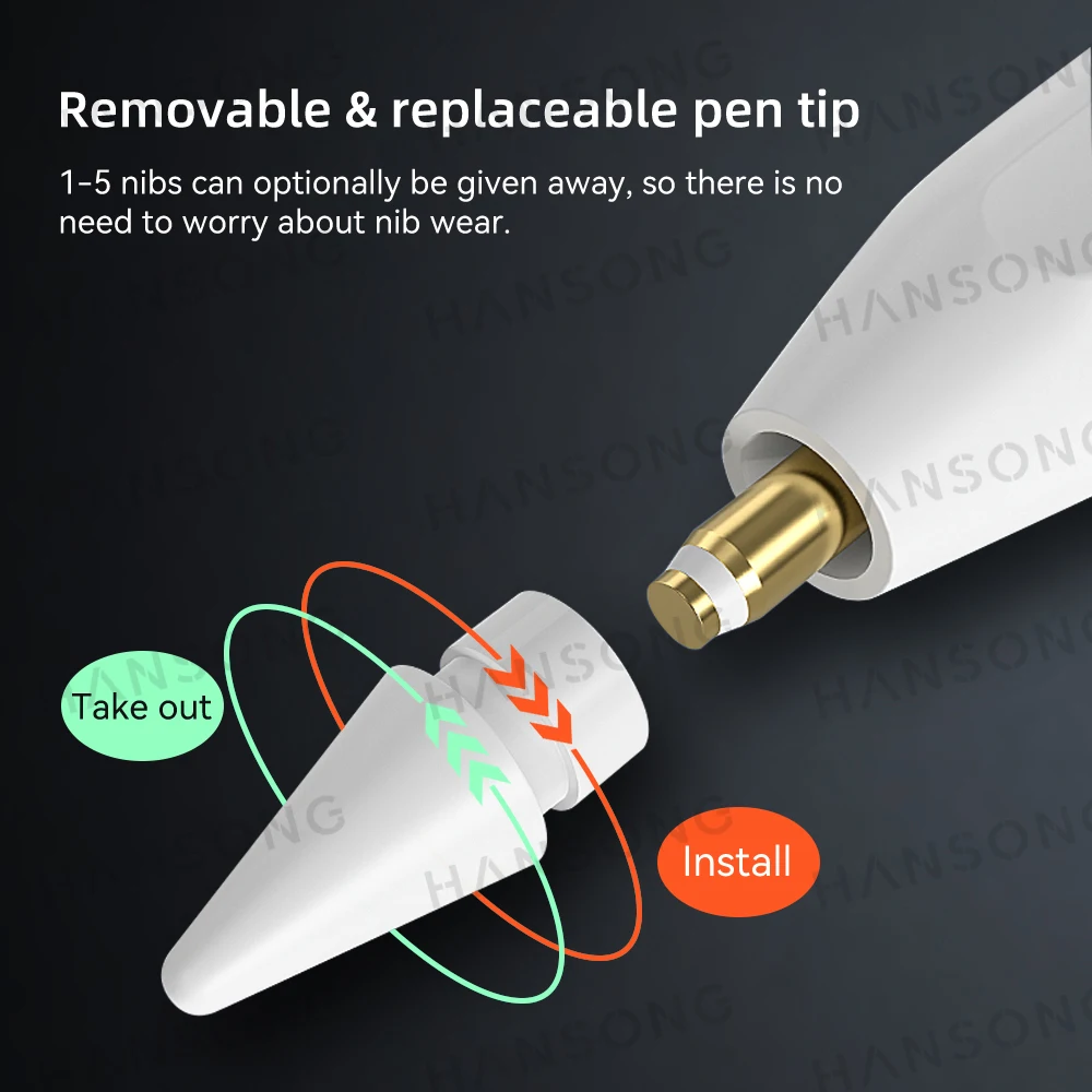 Stylus para Apple Pencil com Rejeição de Palma Ipad Pro 12.9 11 Air 4th Ipad 10 Mini Ipad Pencil Acessórios - Imagem 6