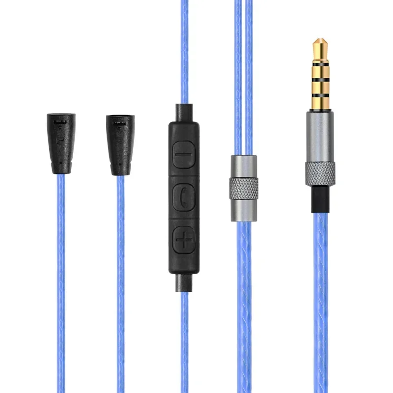 For Sennheiser IE80S IE80 IE8 IE8i Earphone Replaceable 3.5mm to 2-pin Single Crystal Copper Cable