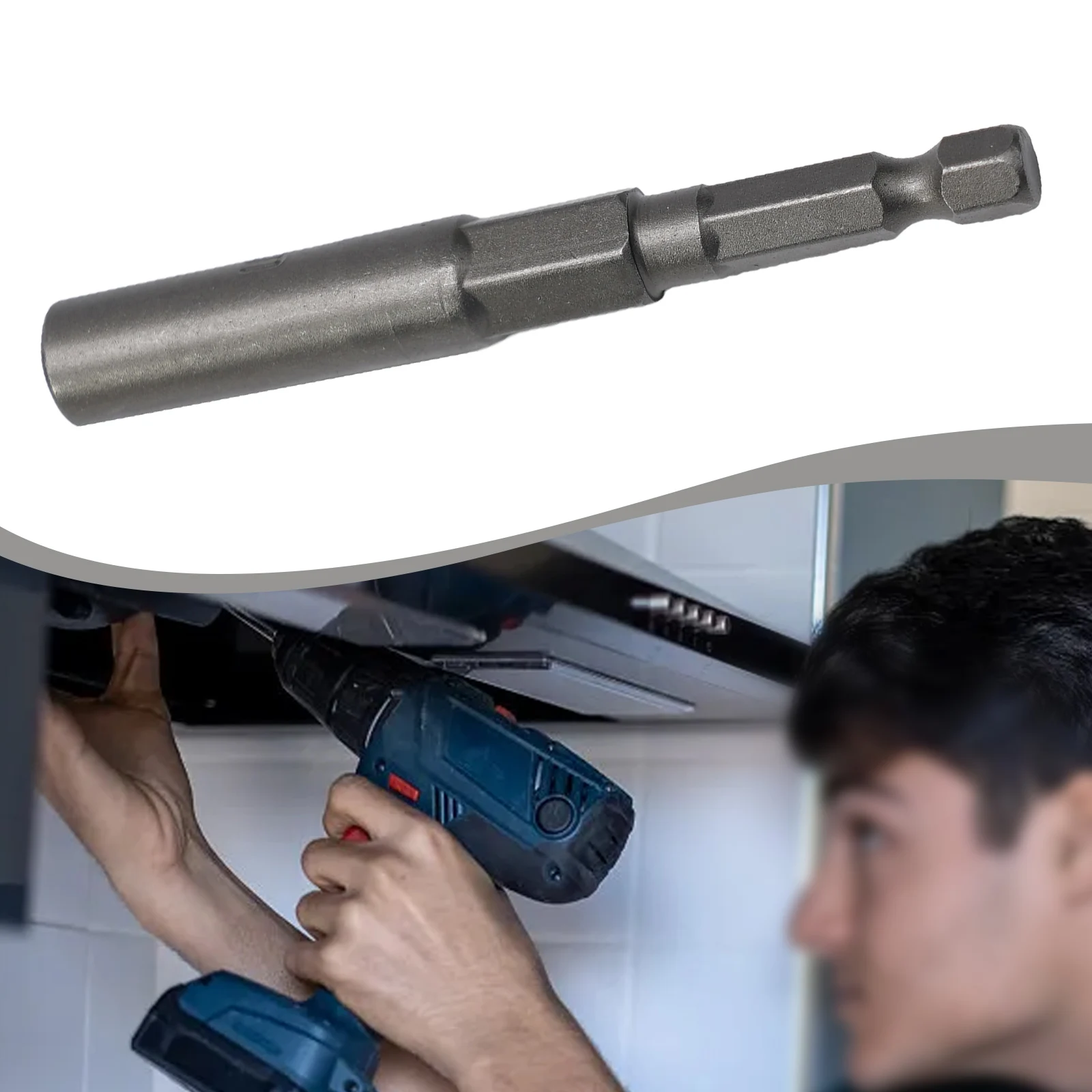 1PC Hex Buchse Hülse Düsen Mutter Fahrer 80mm HRC60 5,5mm-19mm Power Schraubendreher Griff Werkzeuge bohrer Schlagschrauber – Detail 26