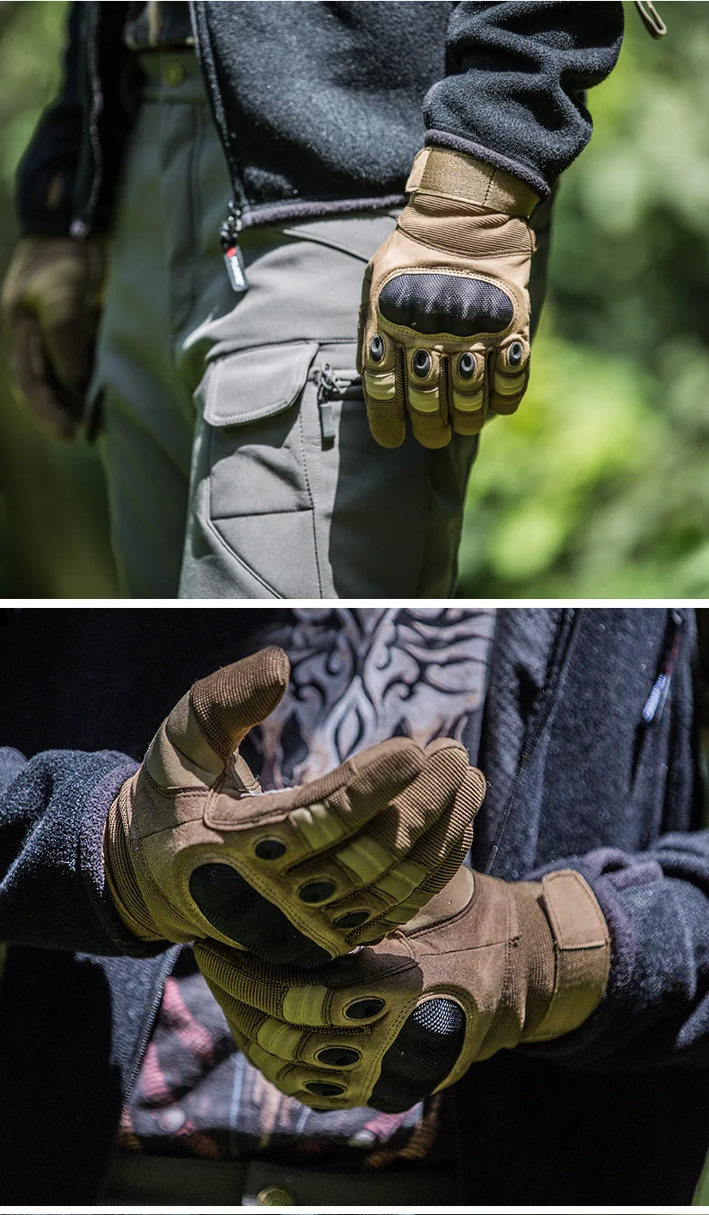 Secure Men's Tactical Gloves with Armor Protection for Enhanced Comfort