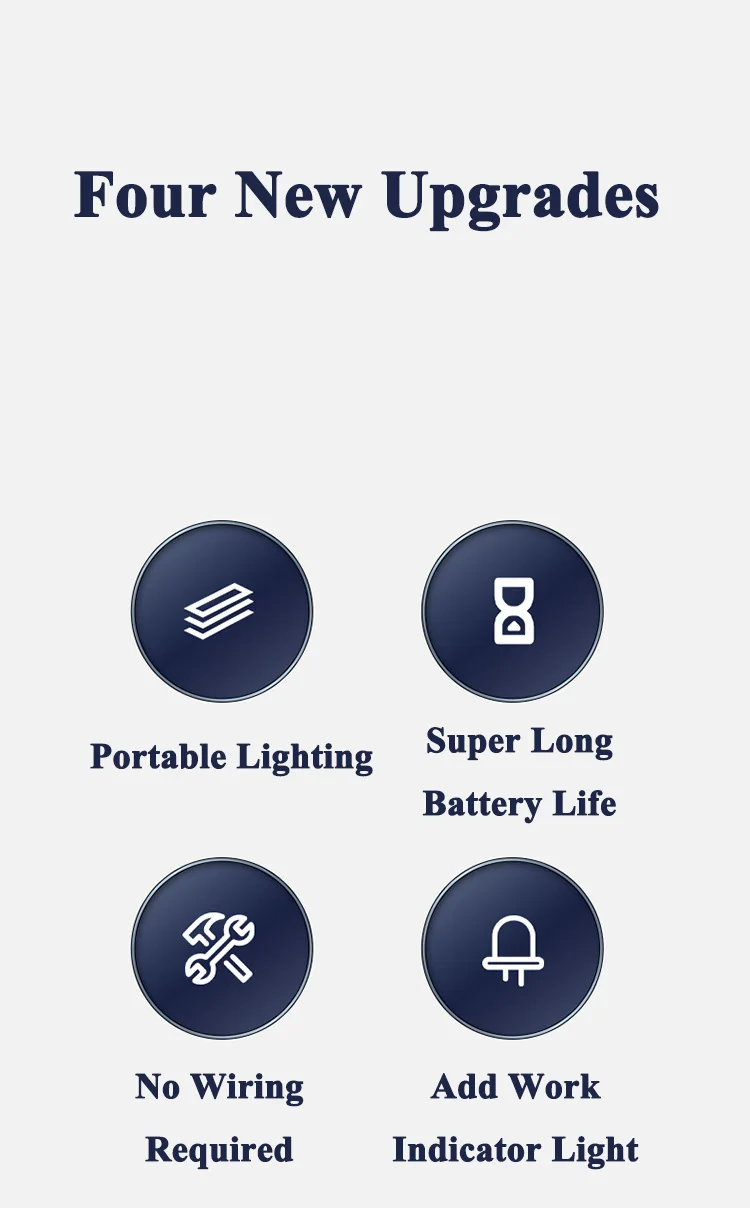 PIR Motion Sensor LED Cabinet Light 10CM/20CM/30CM/50CM USB Rechargeable 3000K/6000K LED Under Magnetic Night Led Night Sensor