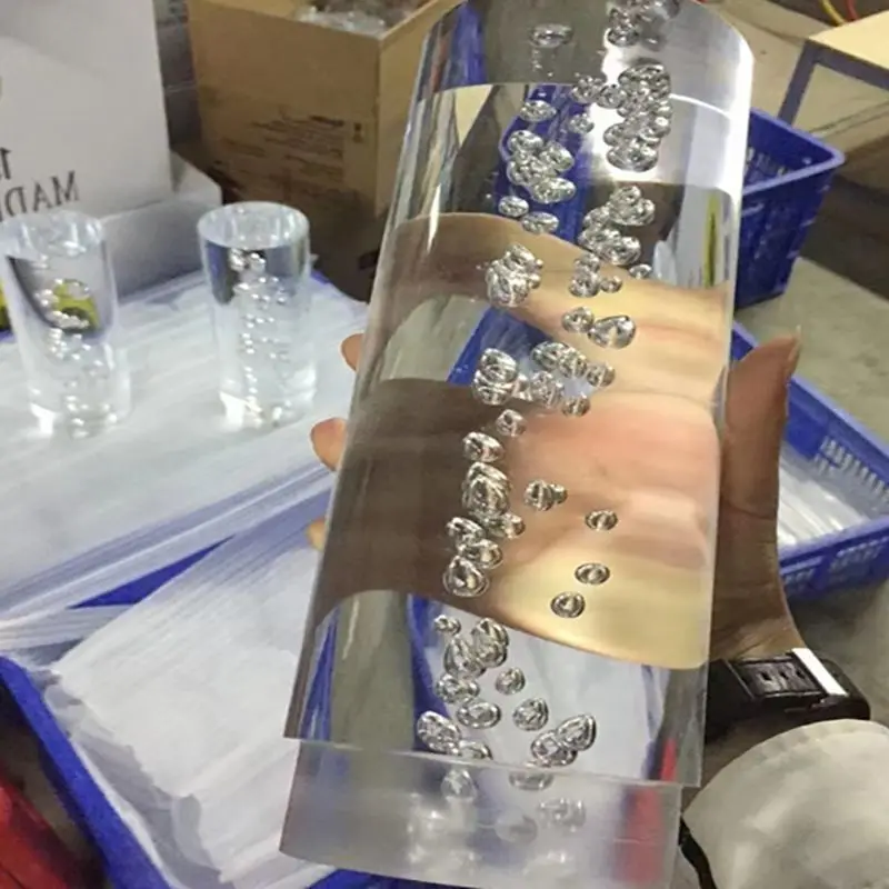 

Clear Acrylic Rod With Bubbles Many Sizes For Choice