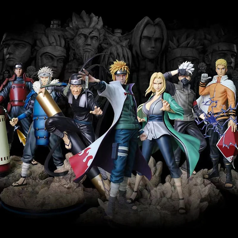 Anime japonês hokage shippuden uzumaki pvc ação figuretoy anime