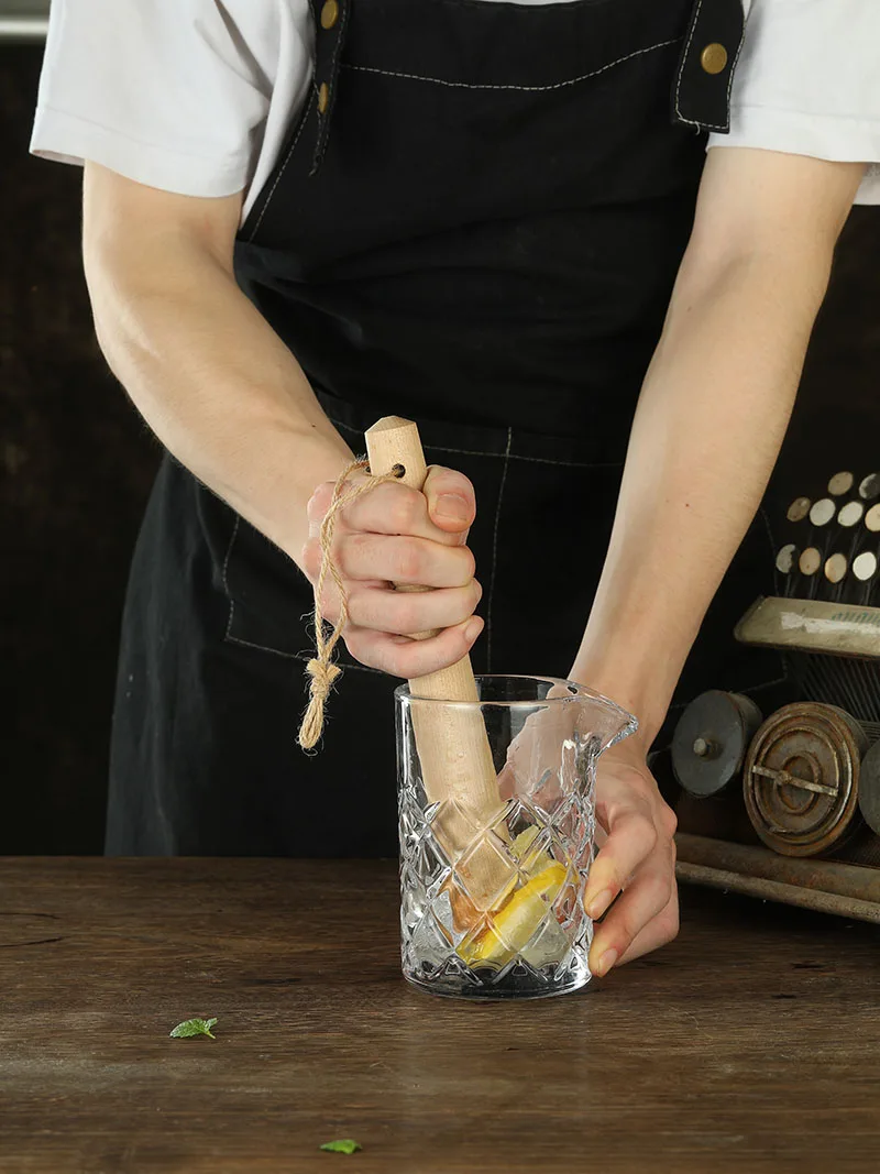 1 Mojito Muddler 24cm (10.6 Inch) Professional-Grade Wood-Best Drinks and Cocktails Bar Tool