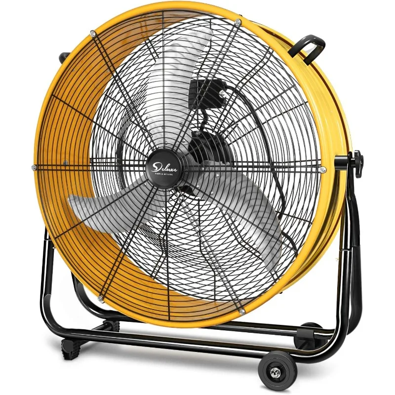 

Simple Deluxe 30 Inch Heavy Duty Metal Industrial Drum Fan, 3 Speed Air Circulation for Warehouse,Workshop