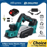 Drillpro 15000RPM Cordless Electric Hand Planer Home DIY Cutting Tool  Planer Stand Woodworking Power Tool for Makita Battery 1