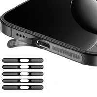 5Pcs Metal Dustproof Net Sticker For iPhone 16 Pro 15 14 13 12 Series Earpiece Speaker Hole Anti-dust Mesh Protector Compatible 1