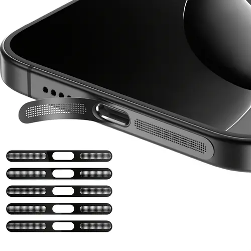 5Pcs Metal Dustproof Net Sticker For iPhone 16 Pro 15 14 13 12 Series Earpiece Speaker Hole Anti-dust Mesh Protector Compatible