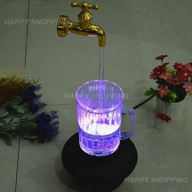 

Invisible Floating Faucet Water Fountain Kits Tap Running Lights Holiday Invisible Flowing Spout Watering Can Fountain