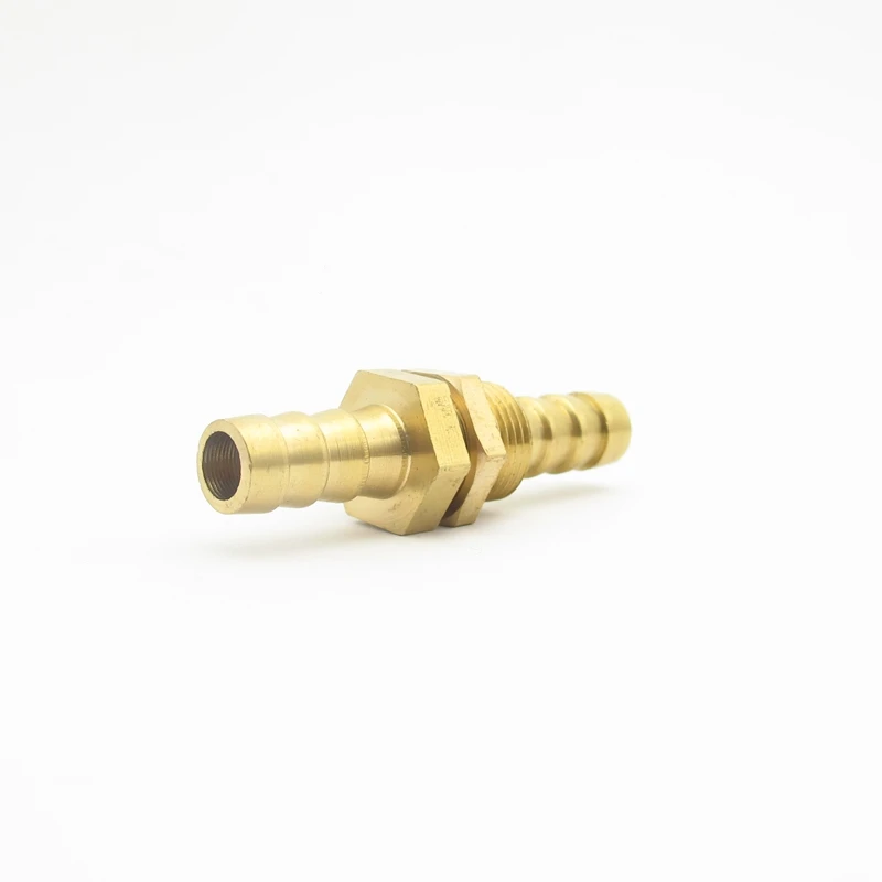 Hose Barb 4mm 6mm 8mm 10mm 12mm 14mm 16mm 19mm 25mm Bulkhead Brass Barbed Tube Pipe Fitting Coupler Connector Adapter