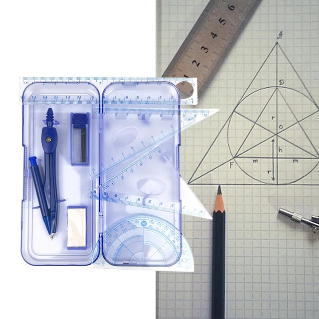 Professional Geometry Set Geometry Kit-for Artists and Students Compasses Drawing  Tools Drafting Supplies Drafting Set - AliExpress