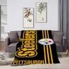Fashion P-Pittsburgh S-Steelers Blanket Skin friendly comfort warm soft plush blanket suitable sofa living room office bedroom 3