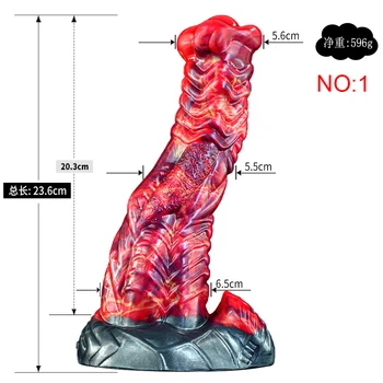 New Monster Animal Dildo Sex Toys For Women Huge Anal Dildo Silicone Trunk Butt Plug Thick Dick Adult Sex Product 6