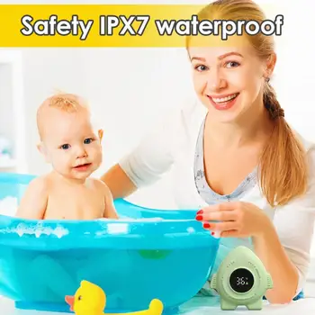 Baby Bath Temperature Toy Cute Rocket Bathing Water Temperature Meter LED Display IPX9 Waterproof Floating Toy For Indoor Room 2