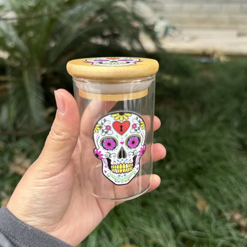 Airtight Glass Spice Storage Jar Smoking Accessory