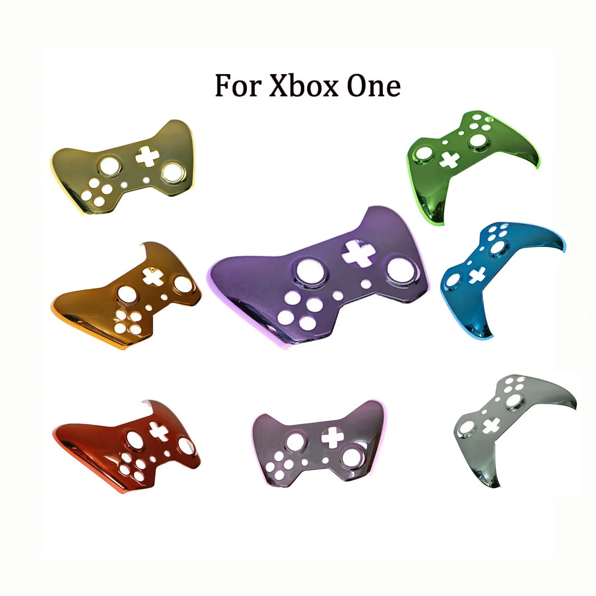 

10 PCS Housing Shell Case For Xbox One Controller gamepad Front Housing Shell Electroplated Faceplate Repair Cover Accessories