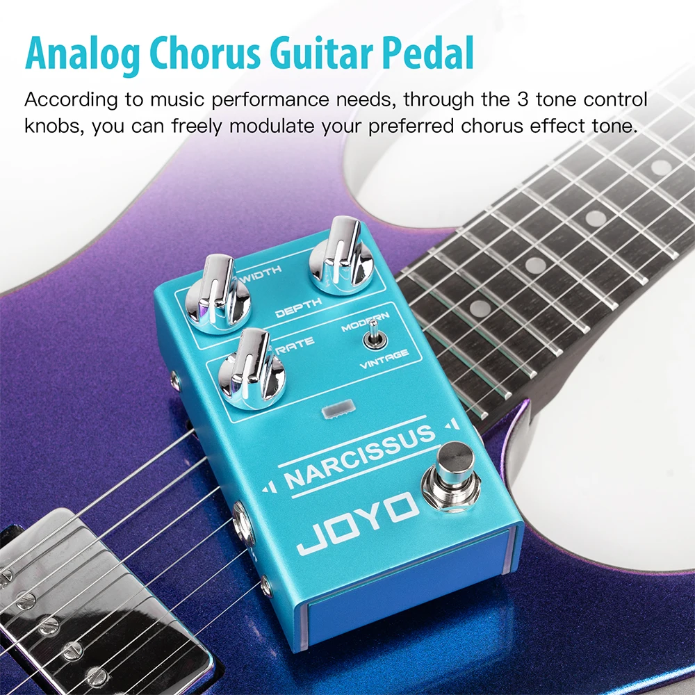 R-22 NARCISSUS CHORUS Semi-analog Chorus Guitar Effect Pedal Vintage Distortion