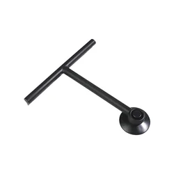 Deluxe Shower & Window Squeegee with Hanger and Ergonomic Handle (Black)