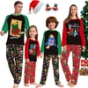 2024 Cartoon Anime Print Christmas Pajamas Matching Outfits for the Whole Family Cotton Pajama Baby Children Boy Girl Loungewear 1