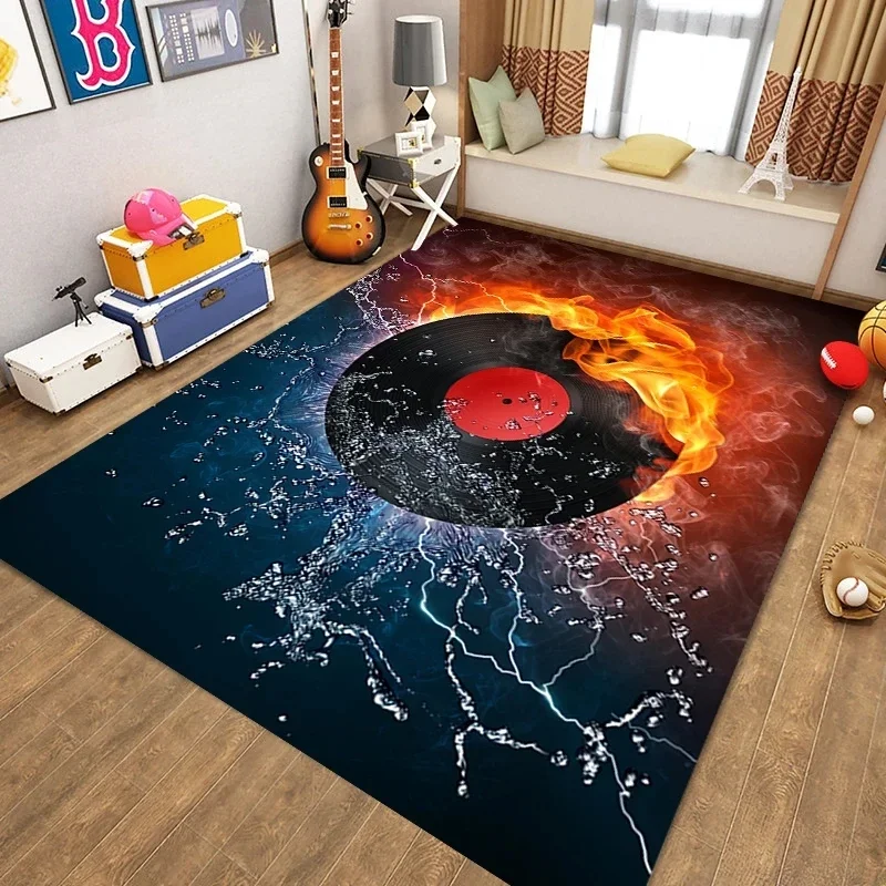 VIKAMA Electric Drum Set Drum Pad Recording Studio Rehearsal Room Sofa Living Room Non-Slip Soundproof Carpet Home Decoration