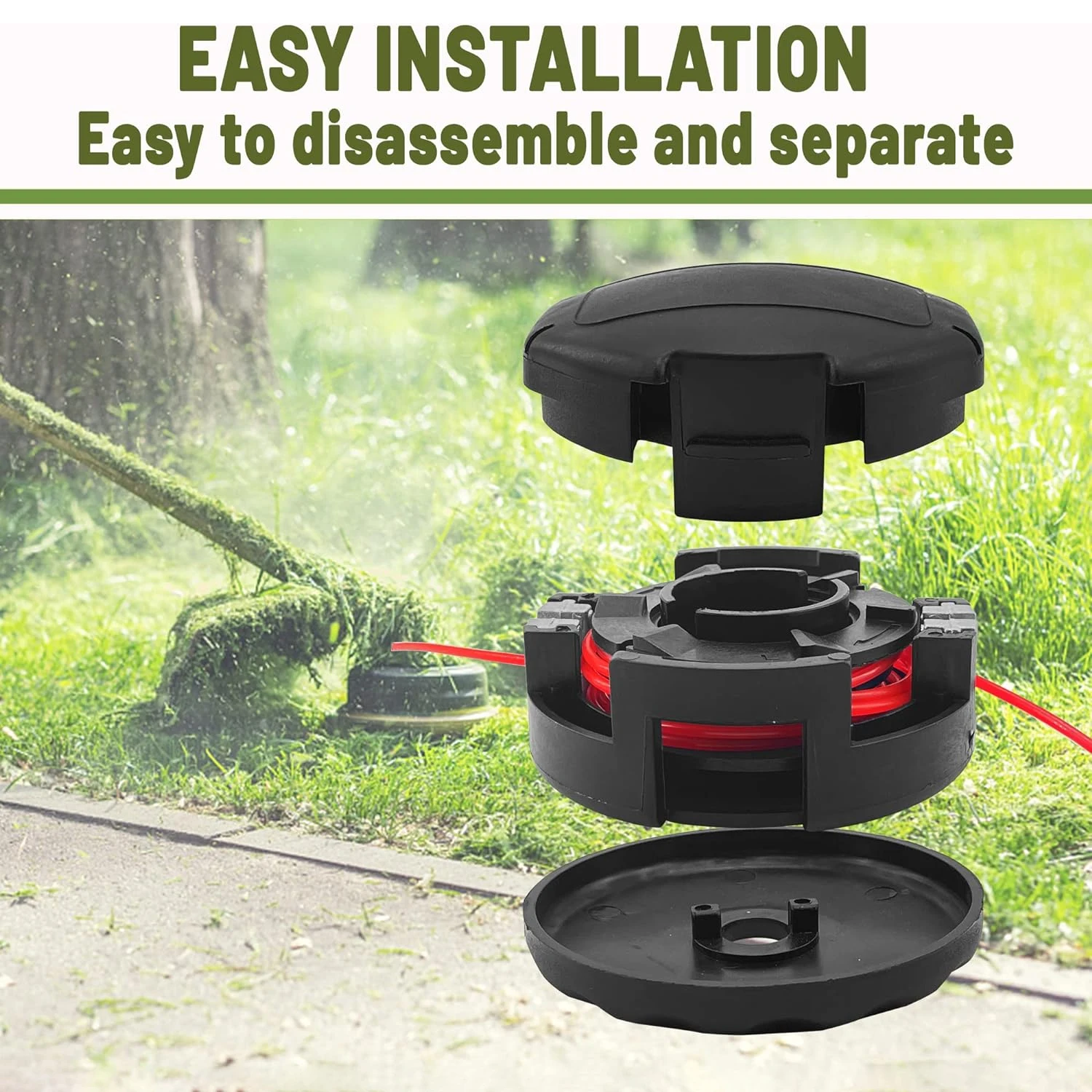 1Pack Universal Trimmer Head for Weeders fits Speed Feed 400 SRM210 /SRM230/ SRM250 /SRM251/ PAS210/ ETC Weed Eater weed trimmer head