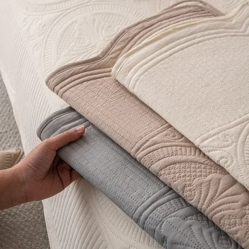 1pc Thicken Cotton Sofa Slipcover Non-slip Sofa Towel Quilted Embroidery Couch Cushion Pad for Living Room Modern Home Decor - Image 5
